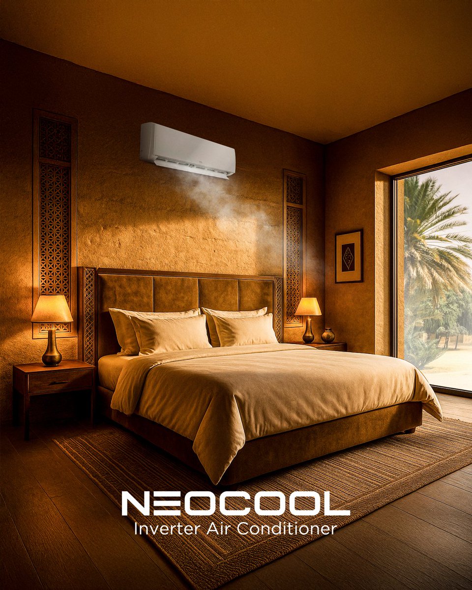 مصمم ليناسب إيقاع حياتك، ومهيأ لراحتك.

يتكيف NeoCool مع أسلوب حياتك، ليبقيك منتعشًا في روتين الصباح، وكسل بعد الظهر، وليالي الراحة. إنه تبريد ينساب بسلاسة في كل تفاصيل يومك

Designed for your rhythm, built for your comfort.

NeoCool adapts to your lifestyle, keeping you cool