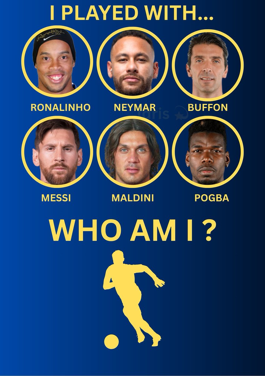 If you can guess the player you're a legend.