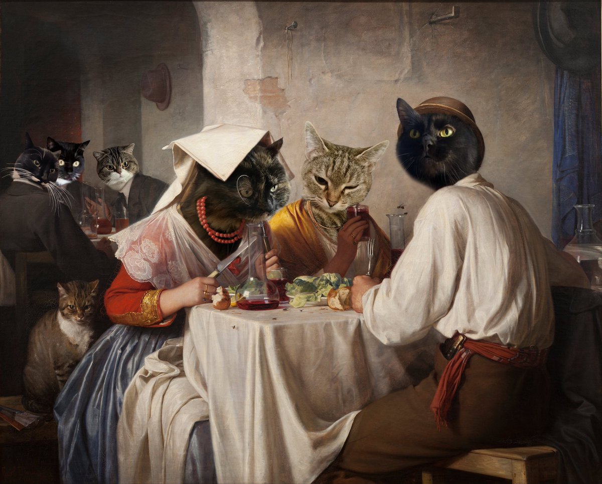 Ви ж не думали, що я на сотні картин зупинюсь? А коти сьогодні серйозні. Краще швиденько щопенеділкову табличку закрити.

Реквізити Павла <a href="/bo_pavlo/">Pavlo Bondarenko</a> та Наї <a href="/zradaqueen/">Правоберегиня</a>:
bit.ly/weekly-ukraine…

send.monobank.ua/jar/BQjWbpver