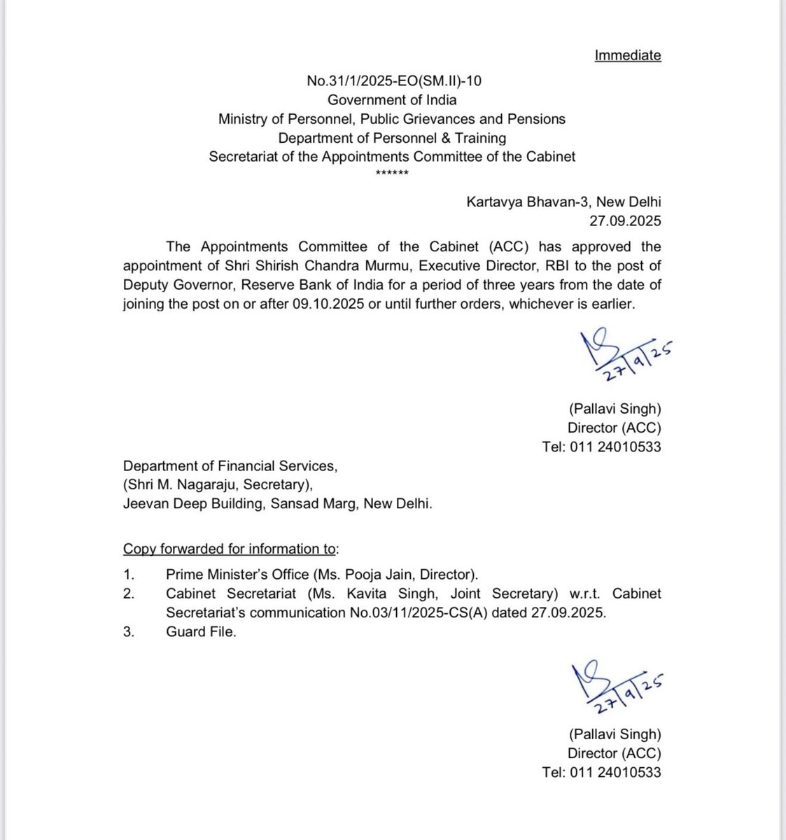 Every day Bankers are pushed with inhuman targets, denied leave, abused by managers, toxic work culture, and forced to work on Sundays and festivals.

Now Shirish Murmu will take over as Deputy Governor <a href="/RBI/">ReserveBankOfIndia</a> next month after Rajeshwar Rao retires.
If he really wants to prove he