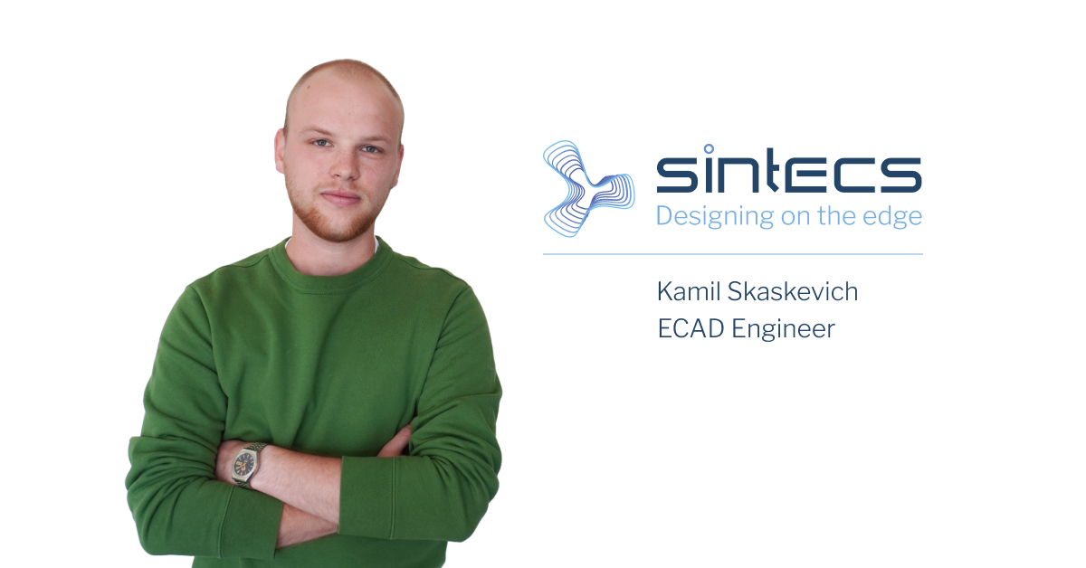 Sintecsbv's tweet image. We are pleased to welcome Kamil Skaskevich as ECAD Engineer at Sintecs. His work on reliable and standardized ECAD components for building advanced electronic systems.

Welcome to the team, Kamil!

#Sintecs #ECAD #PCBDesign #DesigningOnTheEdge