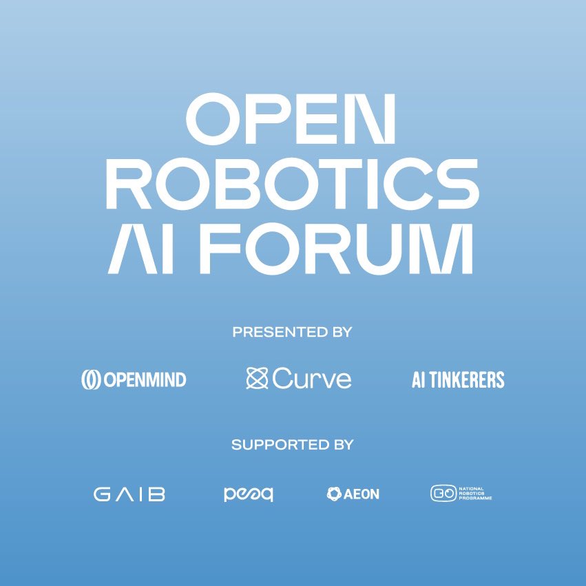 curve_labs's tweet image. We&apos;re less than 24 hours to the first ever Open Robotics AI Forum held in Singapore. Meet the best in AI, robotics, embodied intelligence, decentralised data, and so much more. Tuesday, 30th Sep 2025.