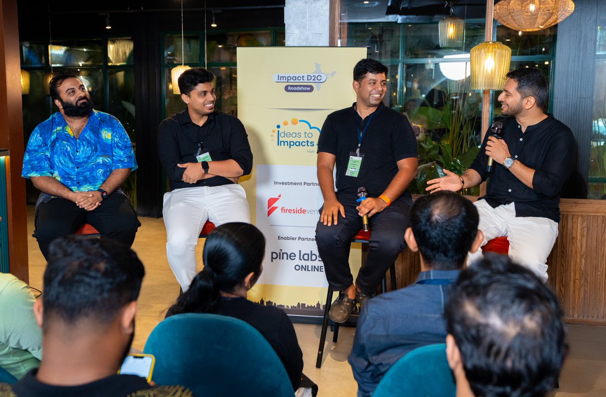 pinelabsonline's tweet image. What happens when 50+ founders come together over dinner in Kochi?
You get a night filled with insights and inspiration.
At the Impact D2C Roadshow, Kerala, we partnered with @IdeasToImpacts , in bringing together ambitious founders and brands to discuss: Omnichannel in the…