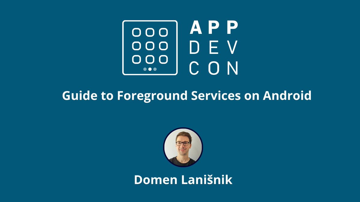Appdevcon's tweet image. 🎤 Domen Lanišnik spoke at Appdevcon! 

The talk &apos;Guide to Foreground Services on Android&apos; is now live!💪 🚀 

🎥 Watch it here: appdevcon.nl/session/guide-… 

#adc25 #android #appdevcon