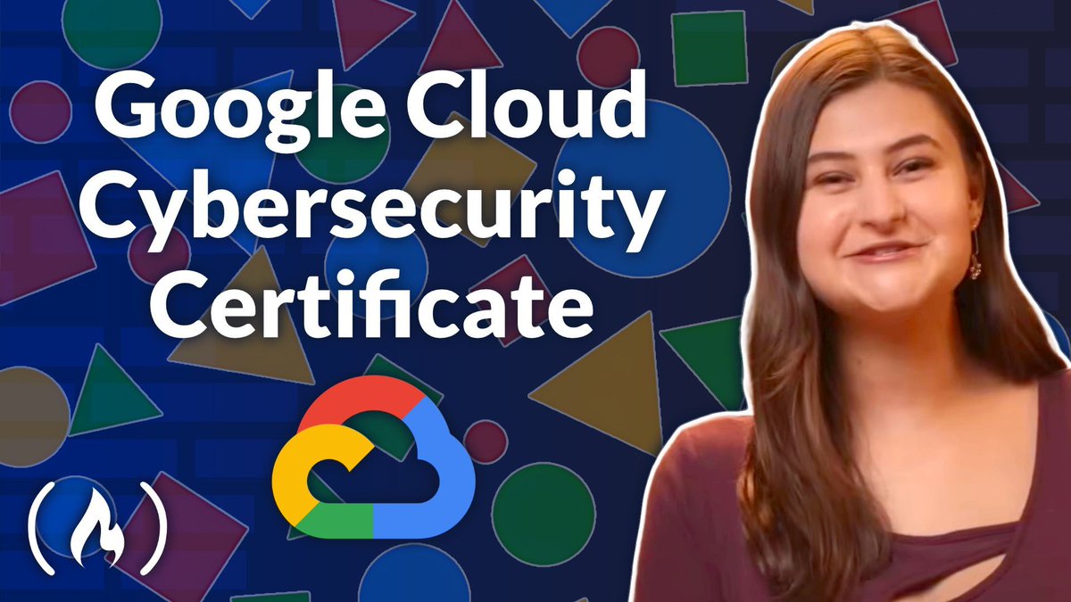 freeCodeCamp's tweet image. If you want to get into the field of cloud security, you should consider earning the Google Cloud Cybersecurity cert.
And this course will help you study and prepare for the exam.
You'll learn about common risks, how to manage them, how to detect and respond to attacks, and…