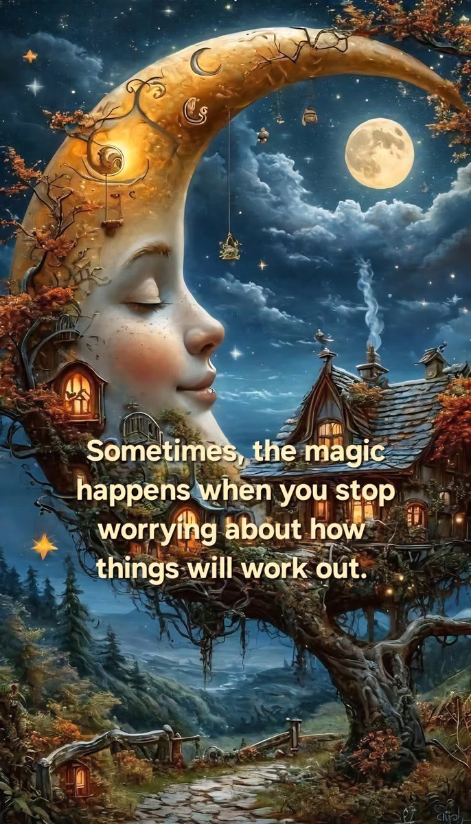 ladiekerrie's tweet image. Sometimes, the magic happens when you stop worrying about how things will work out.