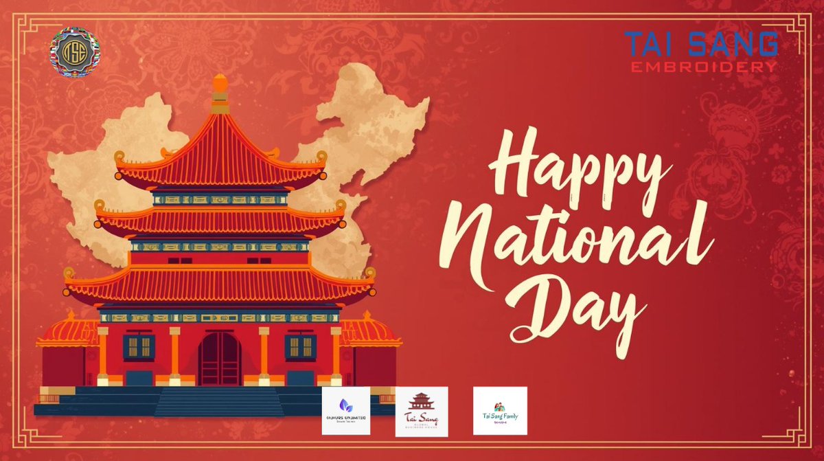 TaiSangCN's tweet image. 🇨🇳✨ Happy National Day! ✨🇨🇳
A day to honor our nation’s strength, unity, and progress. Let’s continue to dream bigger, work harder, and build a brighter tomorrow together. 💫
#NationalDay #ProudMoment #UnityAndStrength #CelebrateTogether