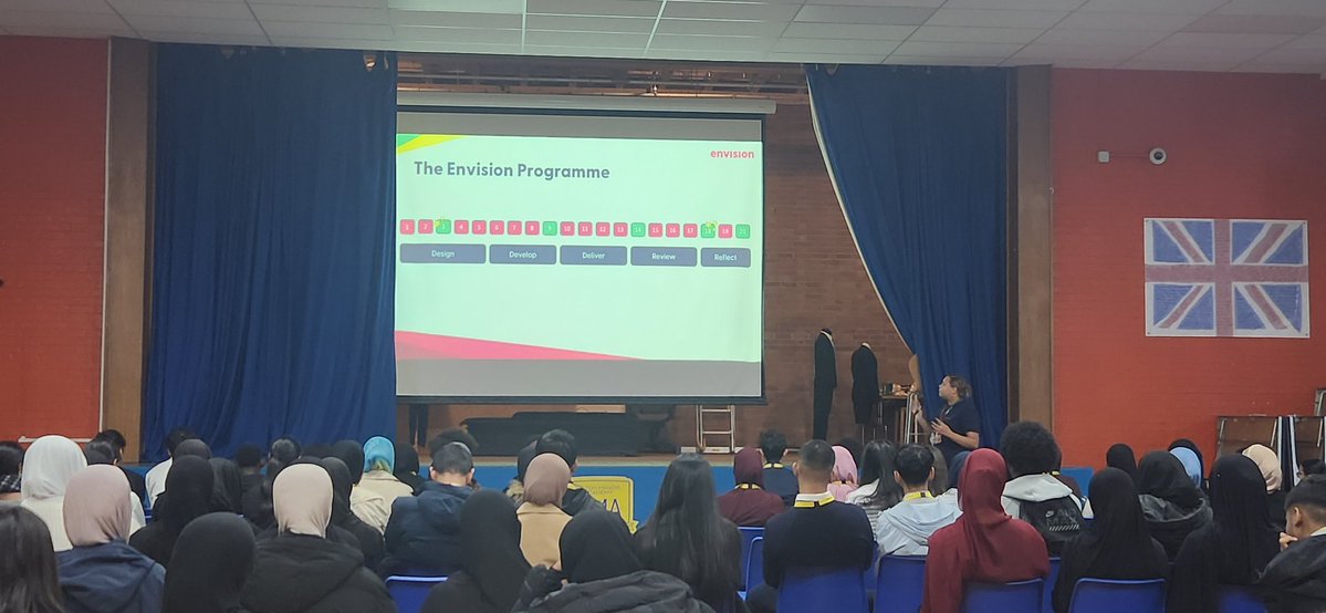 Visit from Envision today- excellent enrichment opportunity for our sixth formers, allowing them to design their own project to make a positive impact in society! 
#positive #society #enrichment