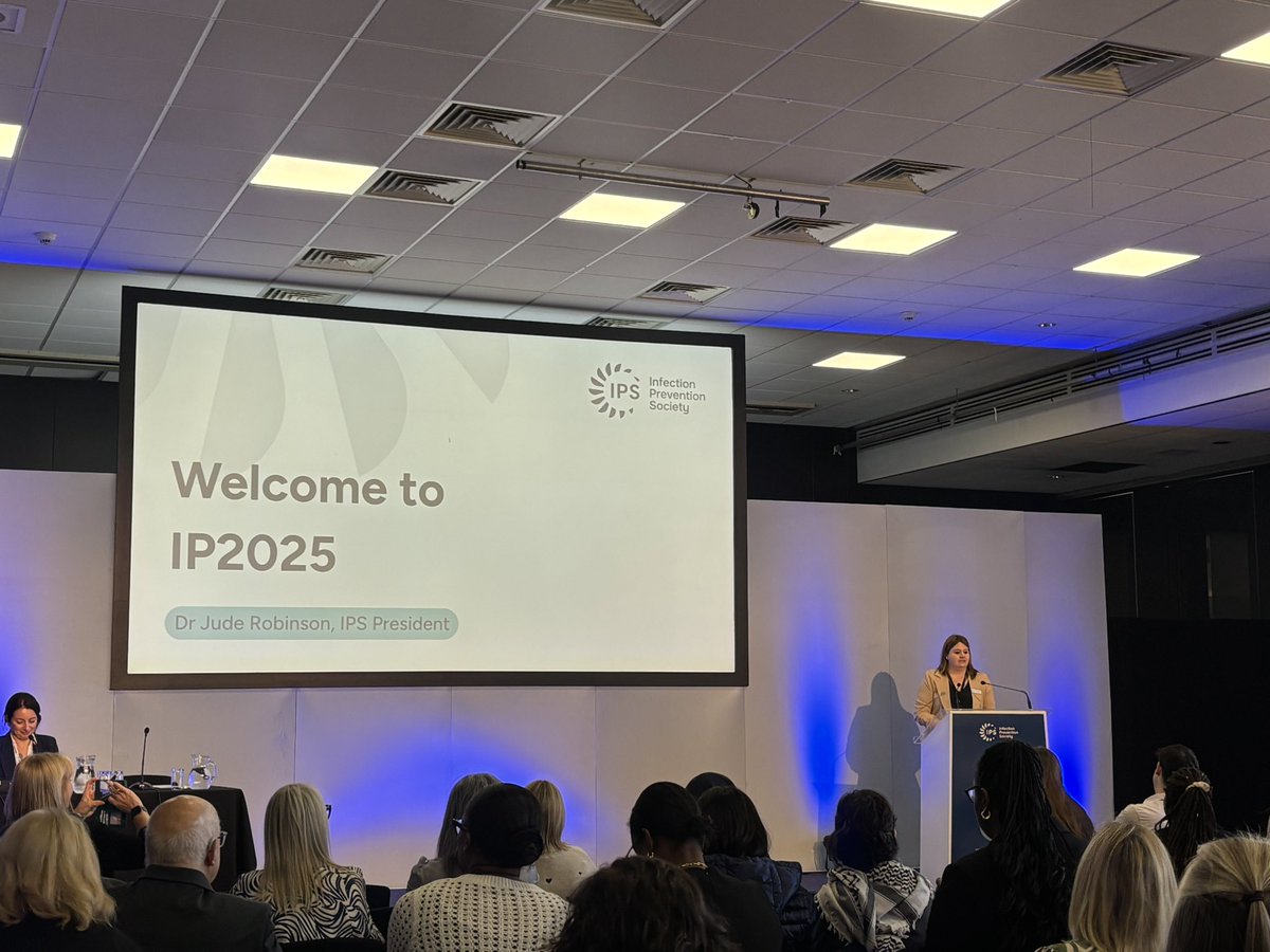 KezHolden's tweet photo. And we are off, great start to #IP2025, an inspiring and passionate welcome by our @IPS_Infection President @JudeRobinson5. So excited for a great conference. Don’t forget to complete our IPC Practitioner survey open to everyone in IPC. https://t.co/KIFJhJnKrg