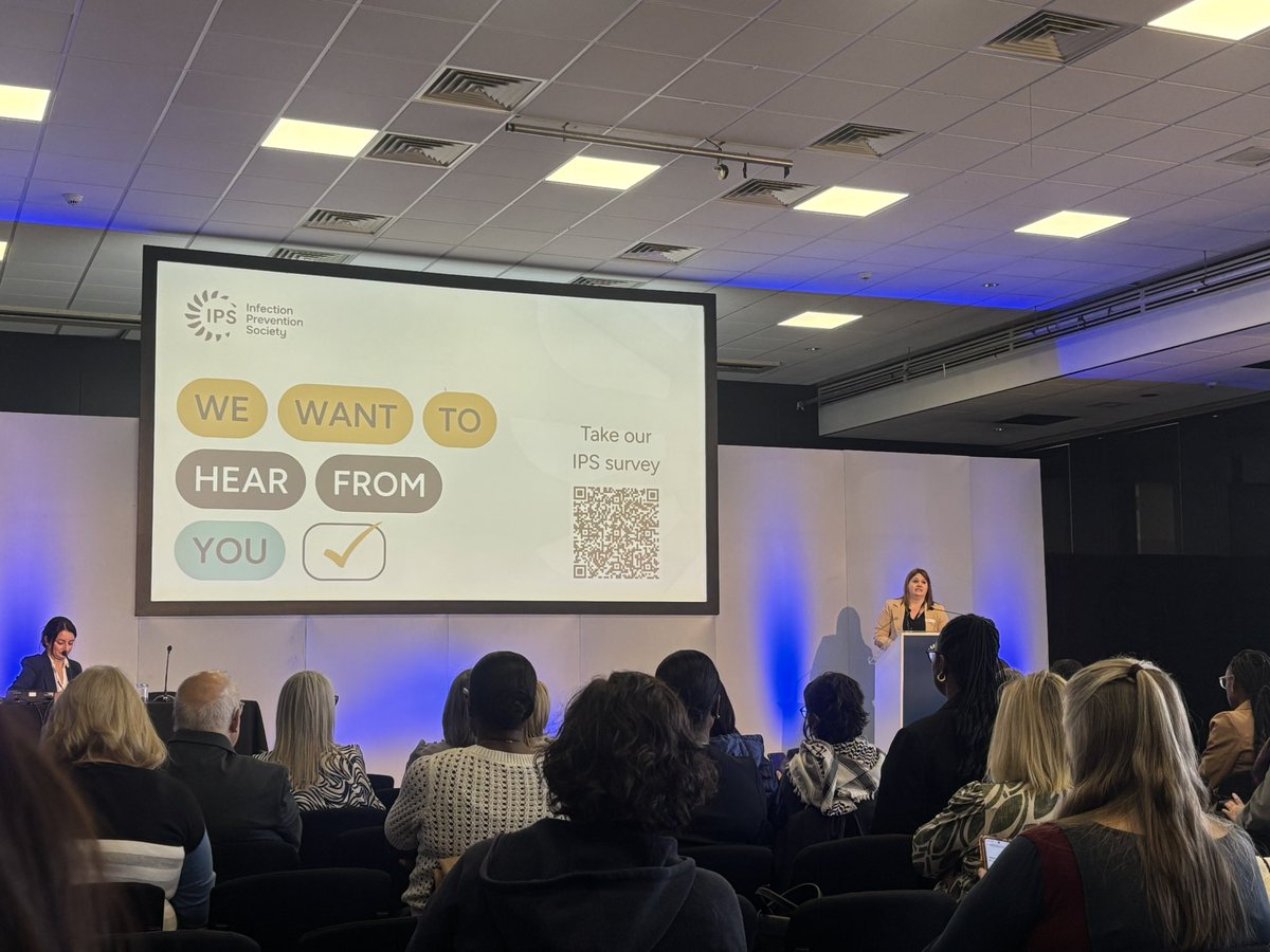 KezHolden's tweet photo. And we are off, great start to #IP2025, an inspiring and passionate welcome by our @IPS_Infection President @JudeRobinson5. So excited for a great conference. Don’t forget to complete our IPC Practitioner survey open to everyone in IPC. https://t.co/KIFJhJnKrg