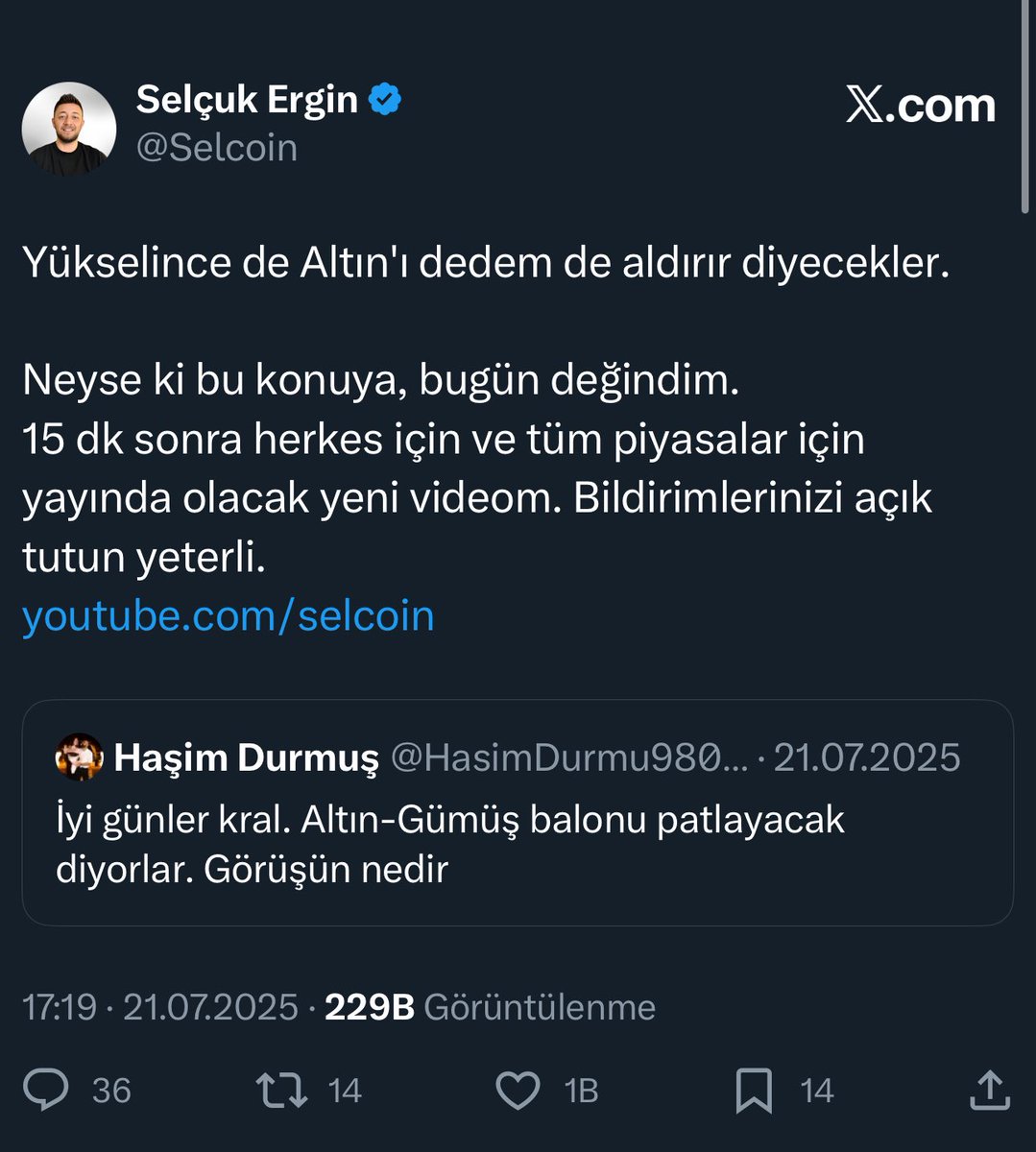 Selcoin's tweet image. #ALTIN #GÜMÜŞ