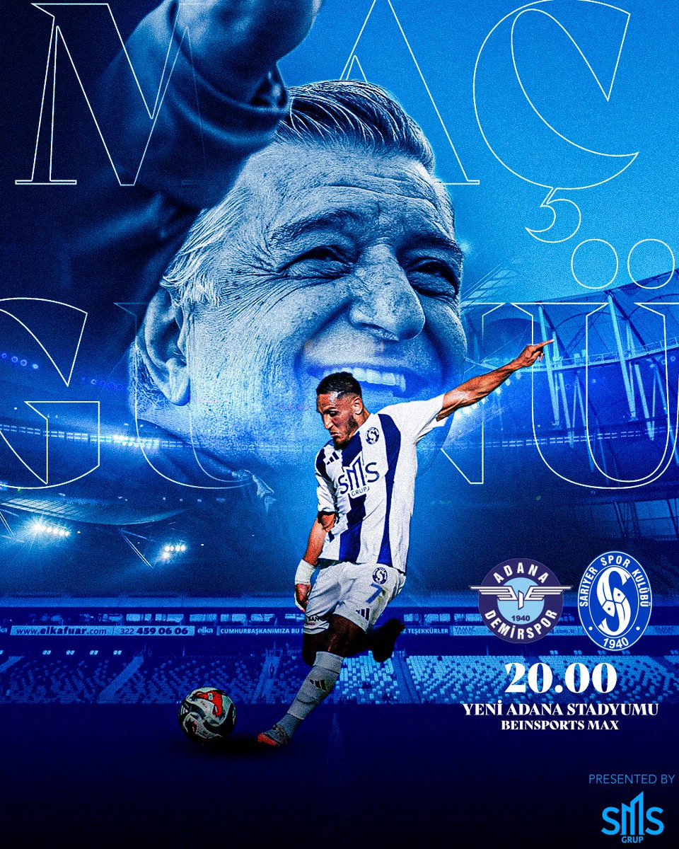 Adana deplasmanındayız! 🙌

🏆 Trendyol 1. Lig 
🆚 Adana Demirspor
📍 Yeni Adana Stadyumu
🕤 20.00
📺 beIN Sports Max

#MartıRuhu #SarıyerSK