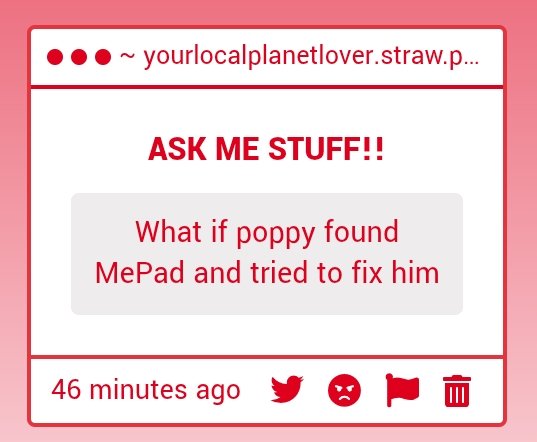 Yourlocalmefon's tweet image. This is cannon
 #inanimateinsanity  #mepad #poppyii