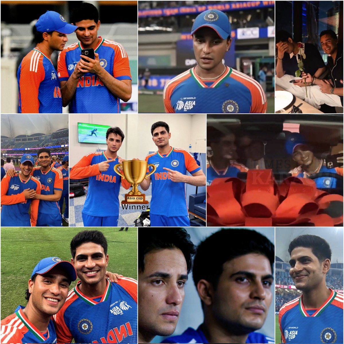 sushipill77's tweet image. From opening together, praising/hyping each other in their IVs, to Abhay bringing Shubi to test the car, including each other wherever they go, to sharing Instagram activities... this tournament just displayed the most beautiful friendship. 🍪💙

#ShubmanGill #AbhishekSharma
