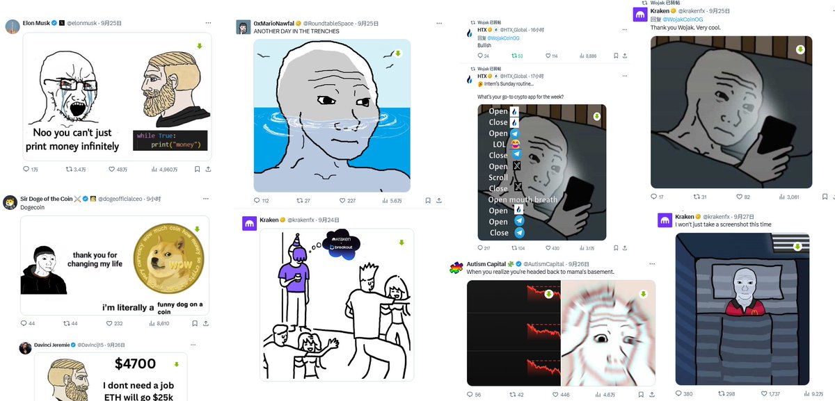 BTC2Ai's tweet image. $WOJAK 这类纯天然OG meme，金融表情包大集成者，未上T1交易所的IP很少了。逢低珍惜。

7oLWGMuGbBm9uwDmffSdxLE98YChFAH1UdY5XpKYLff8

1）很多时间量变会引起质变，就近有使用该表情包的包括：老马， @dogeofficialceo ,HXT 等等，记住：每次都是细微的加持，这表情包使用非常广泛。…