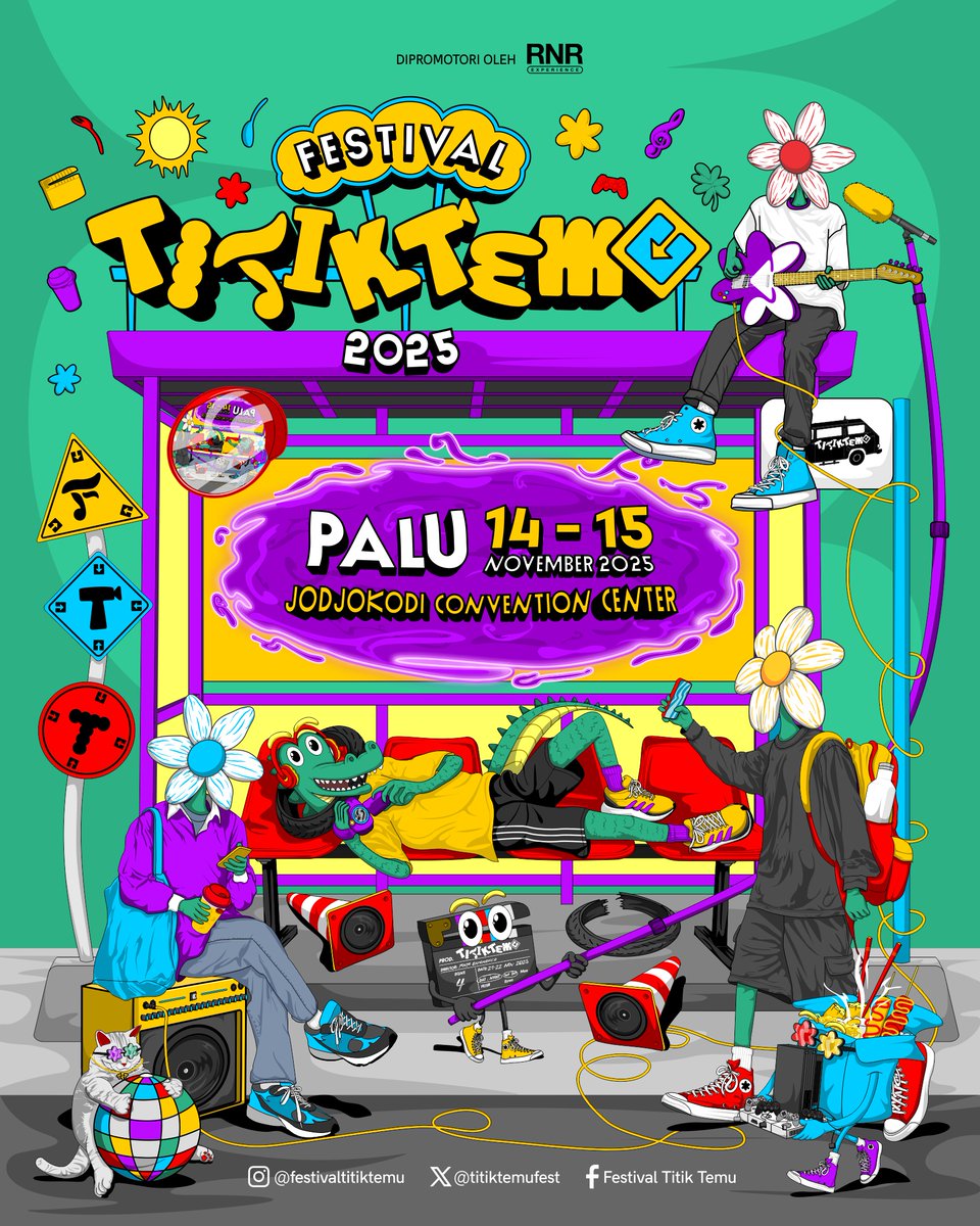 Sudah siap? Mari kita berjumpa di edisi keempat #FestivalTitikTemu, 14-15 November 2025. Tempatnya masih sama, keriannya yang pasti berbeda. Tahun ini akan lebih banyak keseruan dan suka cita.

#FestivalTitikTemu2025