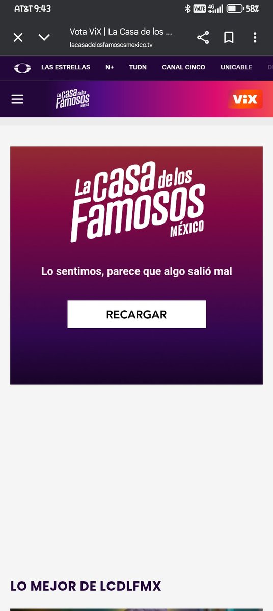 Conchisponchiz's tweet photo. @MerchandD @LaCasaFamososMx @ayalaalexis @VIX Desde el jueves sigue igual 🤬 https://t.co/aGOmiWqYcf