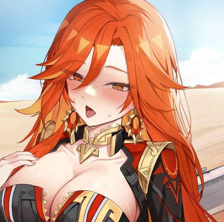 ThePyroRider's tweet photo. 🔥🧡 Im gonna do it, Mavuika will be riding this way very shortly to grace you all with her fiery presence~ 

Prepare for your Archon~ https://t.co/0pcJWSE9IJ