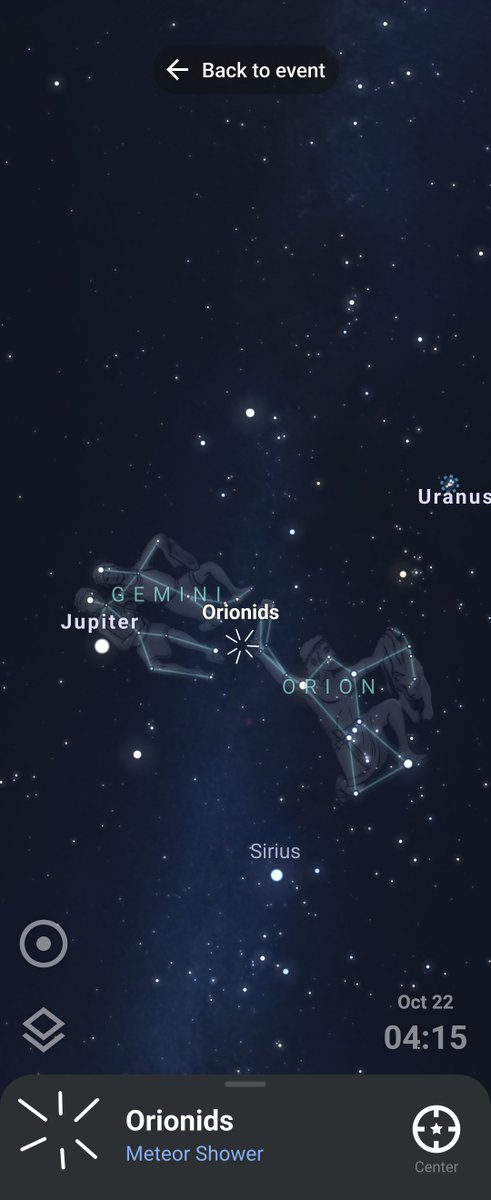 The #Orionids are here! Expect up to 20 meteors per hour tonight as we pass through the trail of Halley's Comet. Best viewing is between midnight and dawn. We wish you clear skies! #MeteorShower