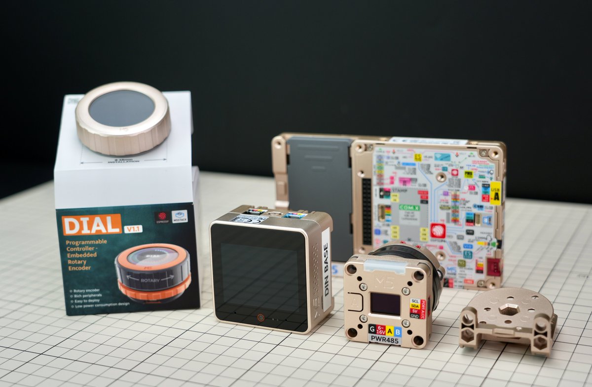 M5Stack's tweet image. ✨ Shining gold for the champions — limited edition M5Stack gear awaits our Global Innovation Contest 2025 winners!
#M5Stack #M5StackInnovationContest #Makers #IoT #STEM #Esp32 #DIYProjects #Hackster