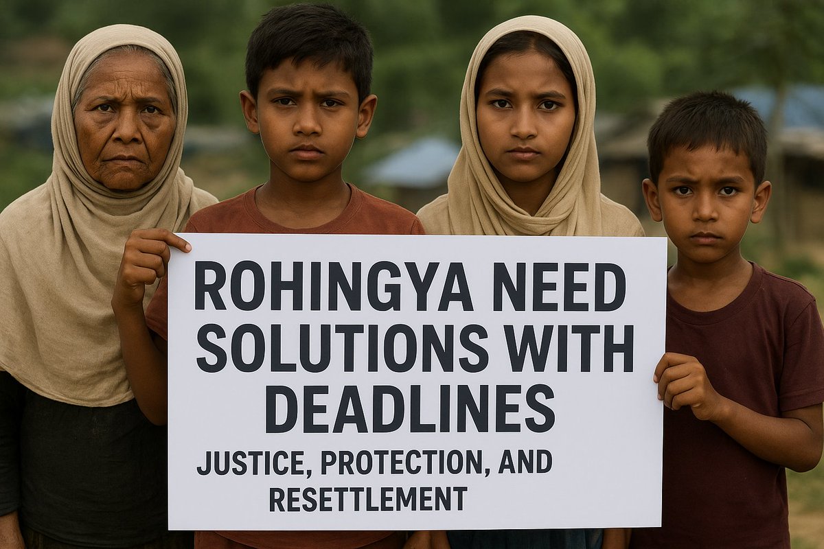 RRANforRohingya's tweet image. Decades of genocide, displacement &amp;amp; broken promises. Tomorrow’s UN conference must not fail again. Rohingya need binding commitments, deadlines &amp;amp; a roadmap for justice &amp;amp; solutions —not just speeches. Persecutions of all forms we have endured. Act Now 
#RohingyaSolutions #UNGA2025