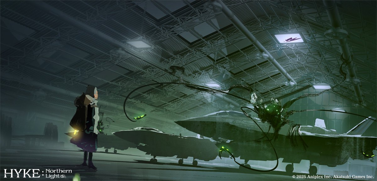 HYKE:Northern Light(s)
🎨 Initial Concept Art 13

世界観をかたちづくる初期コンセプトアートをご紹介
One of the first visions of the world taking shape.

軍事施設跡で「なにか」を見るハイク
”Hyke catches sight of “something” in the ruins of a military facility”

▼Now Available