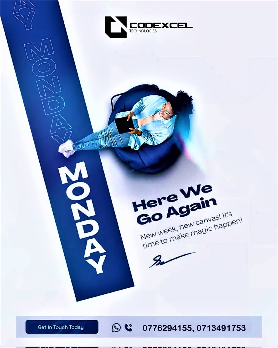codexceltech's tweet image. New week, new canvas. Let&apos;s fill it with bold ideas, clean layouts, and a splash of creativity. 
Ready to Elevate your visual presence? Let&apos;s Talk!

#Codexceltech
#Graphicsdesign 
#Monday
#Hireme