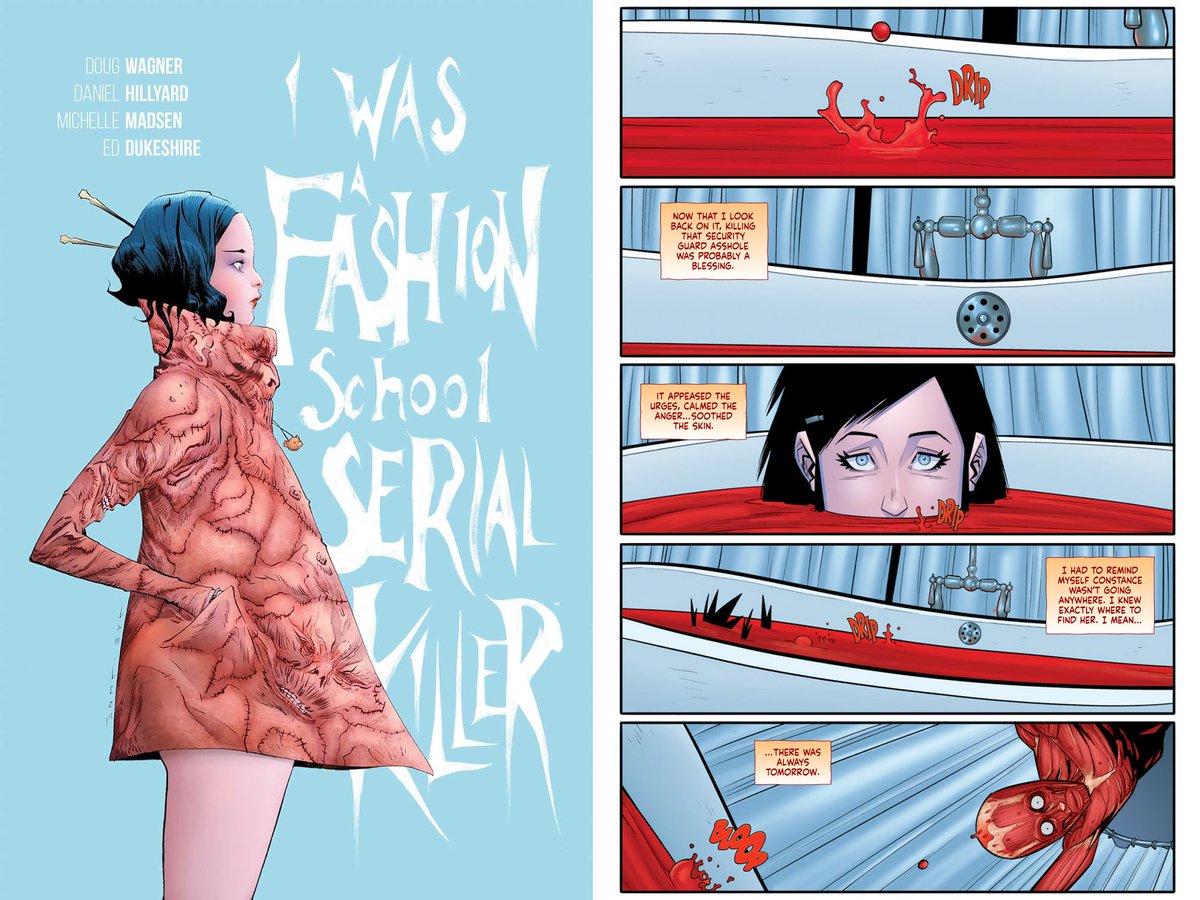 12-Gauge Comics (@12gaugecomics) on Twitter photo Rennie's all about bath time 🛁🩸
Vinyl (2021) vs. I Was a Fashion School Serial Killer (2025). Would love to see more Rennie 🤔
Both miniseries by <a href="/Doug_Wagner/">Doug_Wagner</a> & <a href="/DBH184/">Daniel Hillyard</a> Rennie's all about bath time 🛁🩸
Vinyl (2021) vs. I Was a Fashion School Serial Killer (2025). Would love to see more Rennie 🤔
Both miniseries by <a href="/Doug_Wagner/">Doug_Wagner</a> & <a href="/DBH184/">Daniel Hillyard</a>