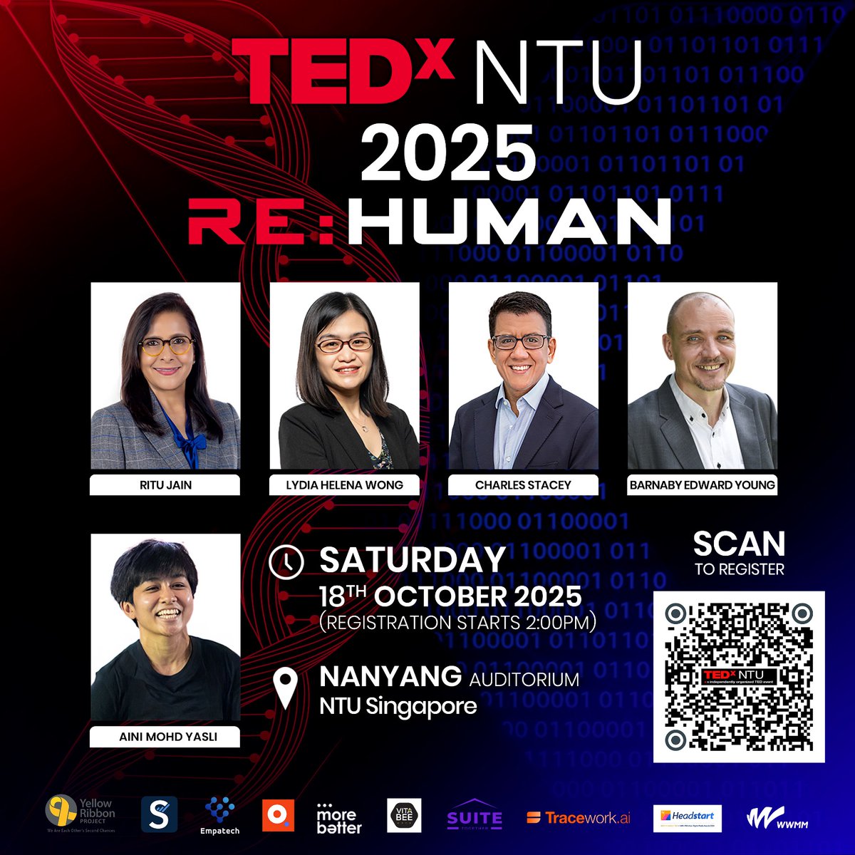 TEDxNTU 2025: RE:HUMAN 🌟
Discover inspiring talks on humanity, technology &amp; the future!
📅 Sat, 18 Oct 2025 | 🕑 2 PM | 📍 Nanyang Auditorium, NTU Singapore!
🎟 Register now: eventbrite.sg/e/tedxntu-2025…
#TEDxNTU #REHUMAN