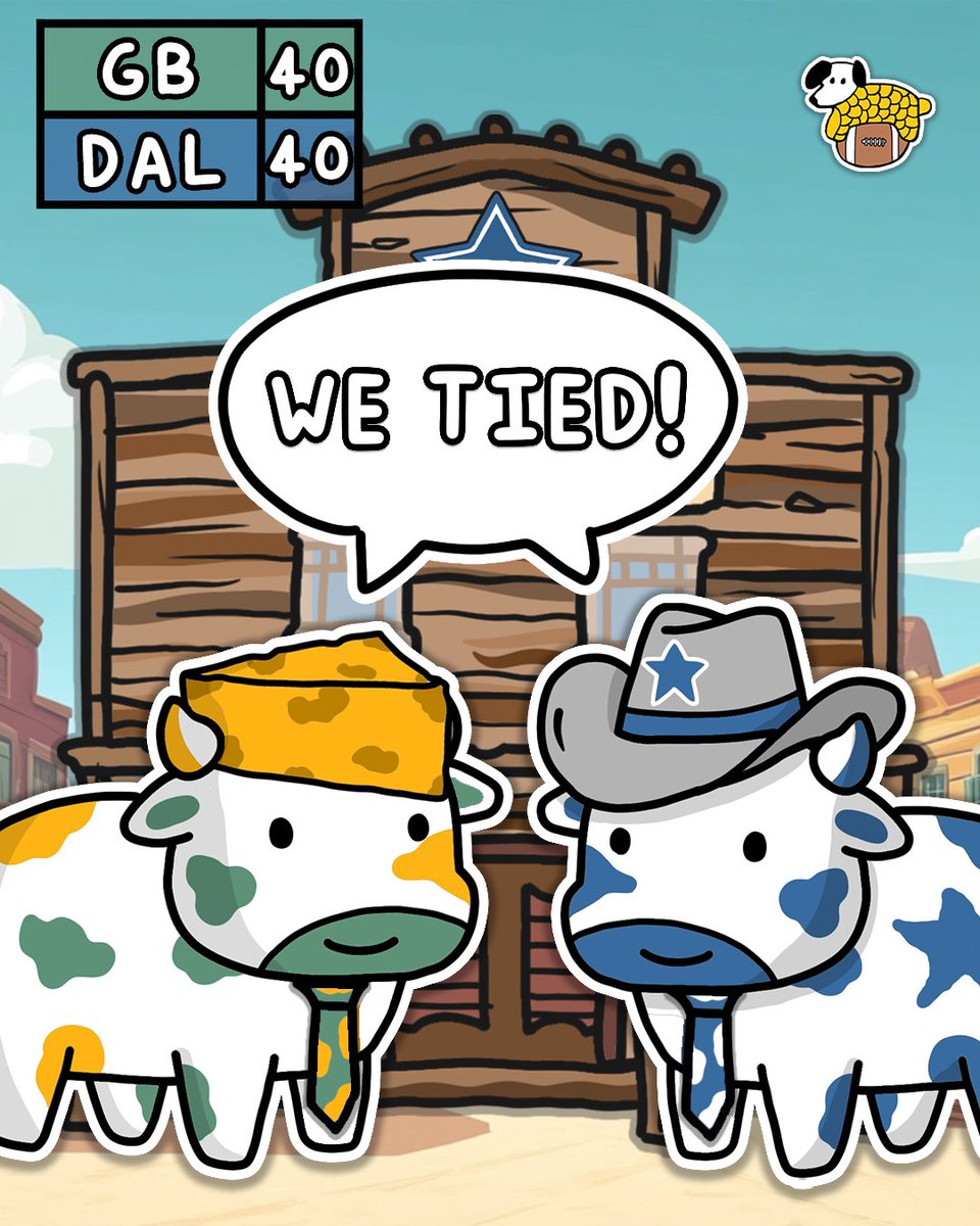 We Tied! 🐮🙂
