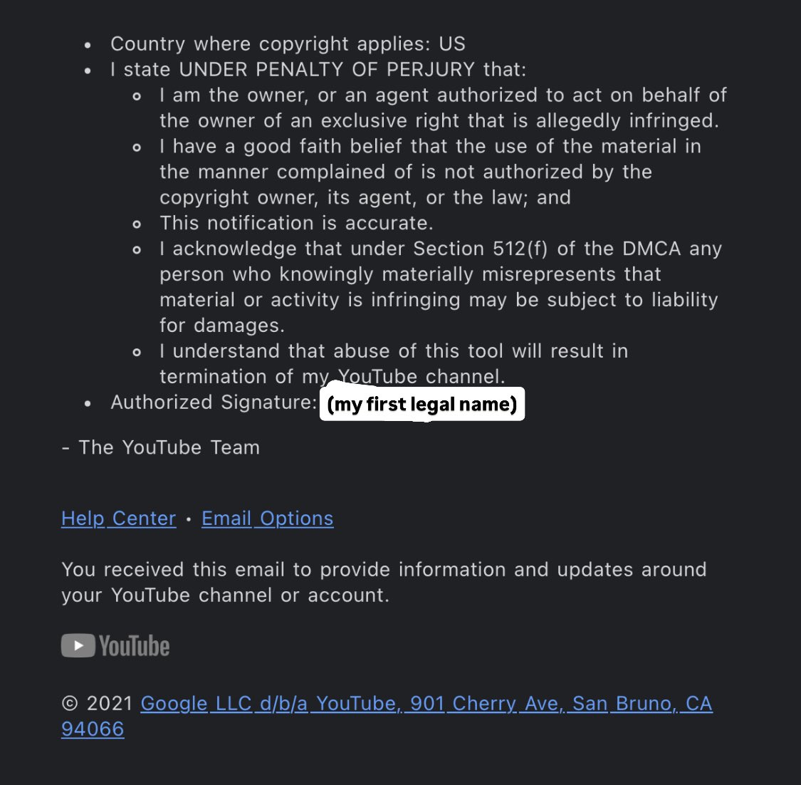 yukigloom's tweet image. Hey @TeamYouTube. I&apos;ve just been notified that a stalker has requested a takedown of my video, while impersonating me? He used my email, artist name + legal first name in a request stating under penalty of perjury that he&apos;s me. 
 
He&apos;s been harassing me + my friends lots

RT pls