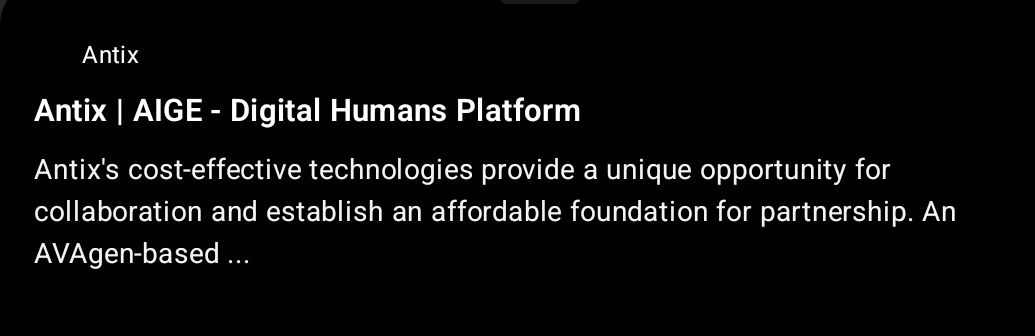What is the relationship between <a href="/antix_in/">Antix.in</a> and Aige?

Antix creates your digital twin, which is a complete imitation of your appearance, voice and behavior. This twin is powered by an AI engine called AIGE, which makes it personalized and realistic. 

All information is stored on