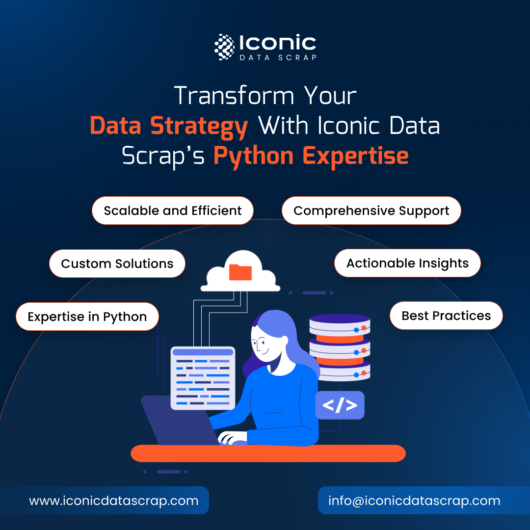 iconicdatascrap's tweet image. Transform your data strategy with Iconic Data Scrap’s Python expertise!
From custom solutions to actionable insights, we deliver scalable, efficient & future ready results.
Contact us: sales@iconicdatascrap.com
#DataStrategy #PythonExperts #DataSolutions #BusinessGrowth