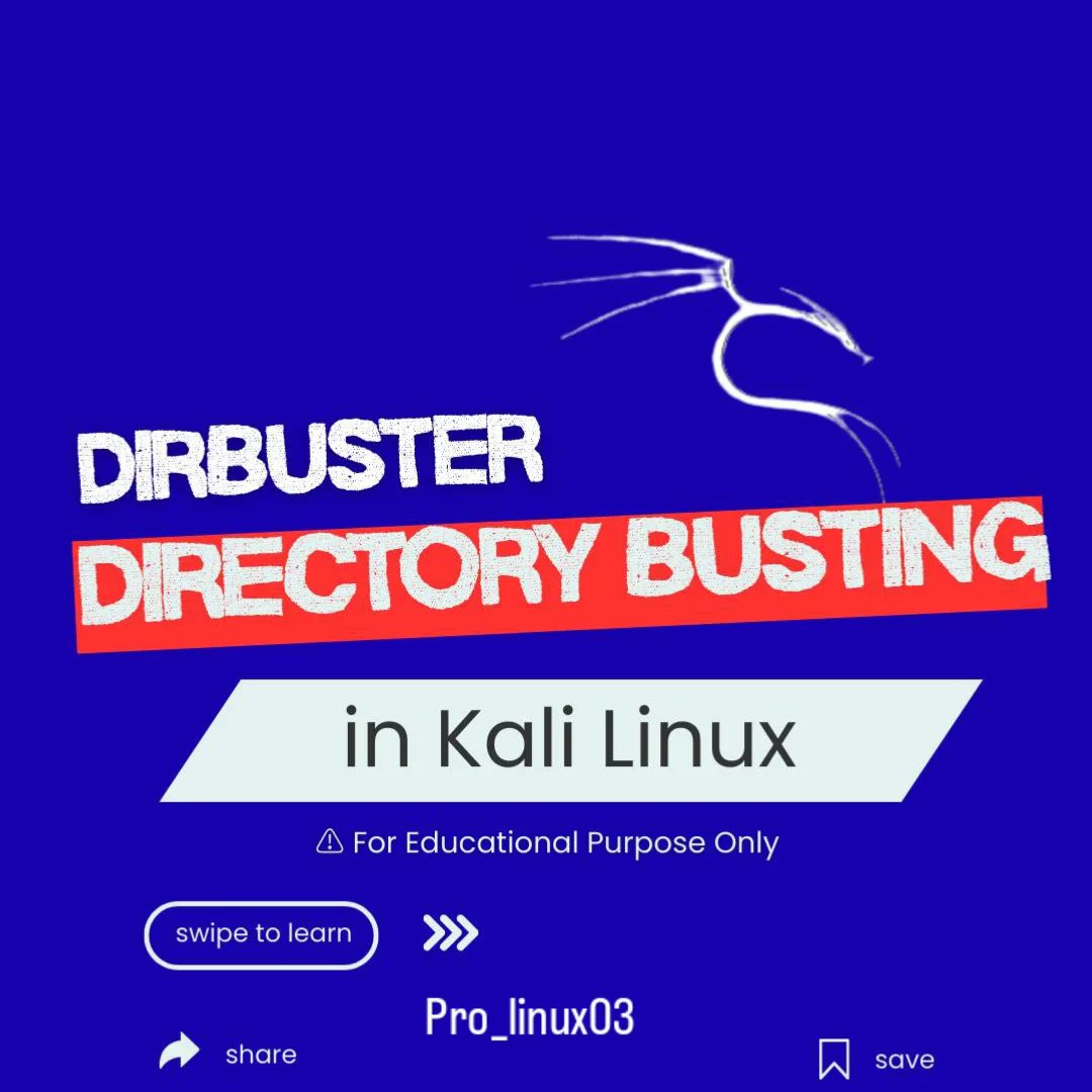 Anastasis_King's tweet image. 🔎 Directory Busting with DirBuster in Kali Linux 🐧

Discover hidden web directories and files quickly with DirBuster — use only in scoped labs or with explicit permission. ⚠️🔐

#DirBuster #KaliLinux #WebSecurity #AppSec #PenTesting #EthicalHacking #InfoSec