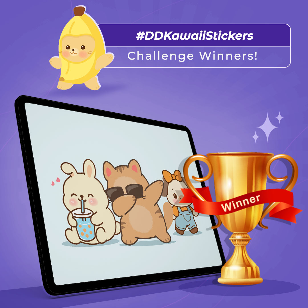 DrawingDeskApp's tweet image. 🏆 Congratulations to the winners of our Kawaii Stickers Challenge ! Your drawings truly captured our hearts!

#kawaii #DDKawaiiStickers #cutestickers #stickers #kawaiithings #kawaiiaesthetic #kawaiicute #kawaiioftheday #pinkaesthetic #kawaiifashion #kawaiistickers #kawaiistyle