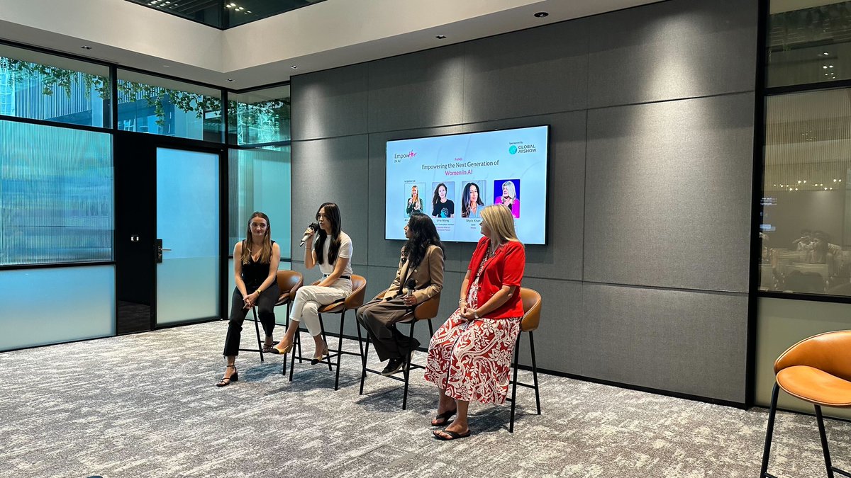EmpowHERinAI's tweet image. A huge thank you to our amazing speakers and moderator Joewin Tan, @meetwanwei, @frogule, @UnaWCX, @sandy_carter, and Shyla Khan.

Your voices made EmpowHER in AI: Women in AI truly impactful.

We are so grateful for the powerful insights shared today and the energy you brought…