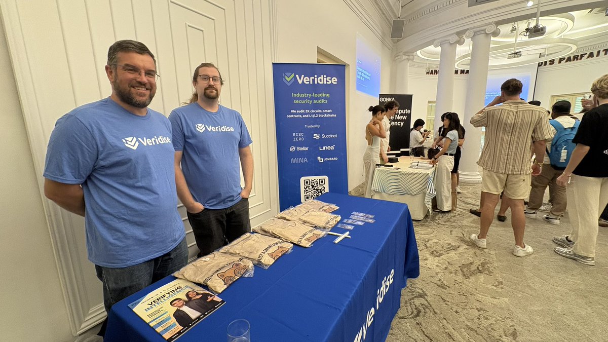 Checking in from the <a href="/HouseofZK/">House of ZK</a> Verifying Intelligence event in Singapore. Our raccoon T-shirts are disappearing fast 🦝🦝🦝