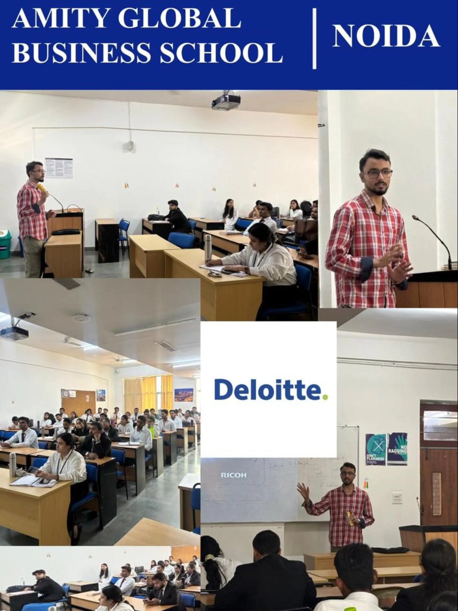 noidaagbs's tweet image. 🌟 Alumni Interaction @ AGBS Noida 🌟

Great to host Mr. Paras Awasthi (MBA 2023-25), now Tax Consultant at Deloitte. 💼
He shared valuable insights on career growth &amp;amp; corporate readiness with our students. 🙌
#AGBSNoida #AlumniInteraction #Deloitte #CareerDevelopment