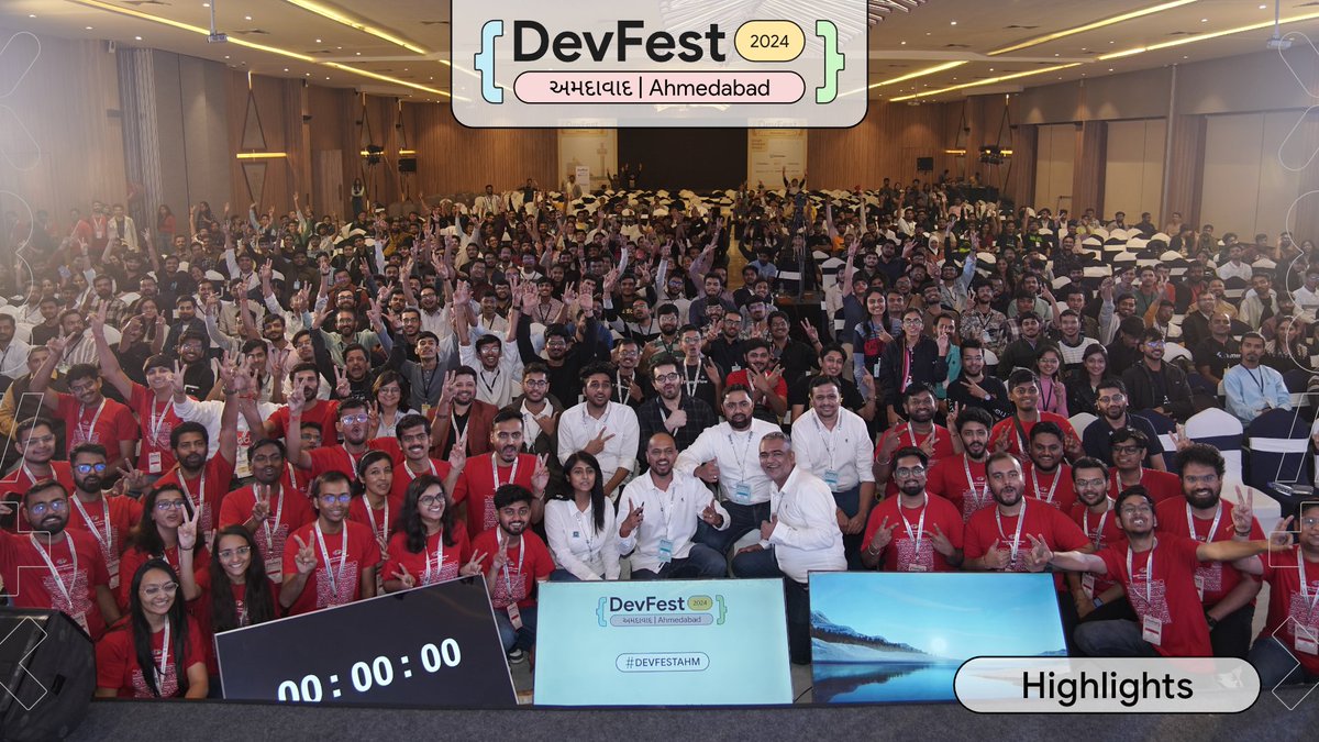 Throwback! 🫶
Last year's #DevFestAhm was pure magic. Get ready for an even bigger GDG DevFest Ahmedabad 2025 on Nov 15! Don't miss out.

Highlights: youtube.com/watch?v=RgWpVW…

Learn more: devfest.gdgahmedabad.com

#GDGAhmedabad  #DevFestAhm  #DevFest2025  #GDG #Ahmedabad  #DevFest