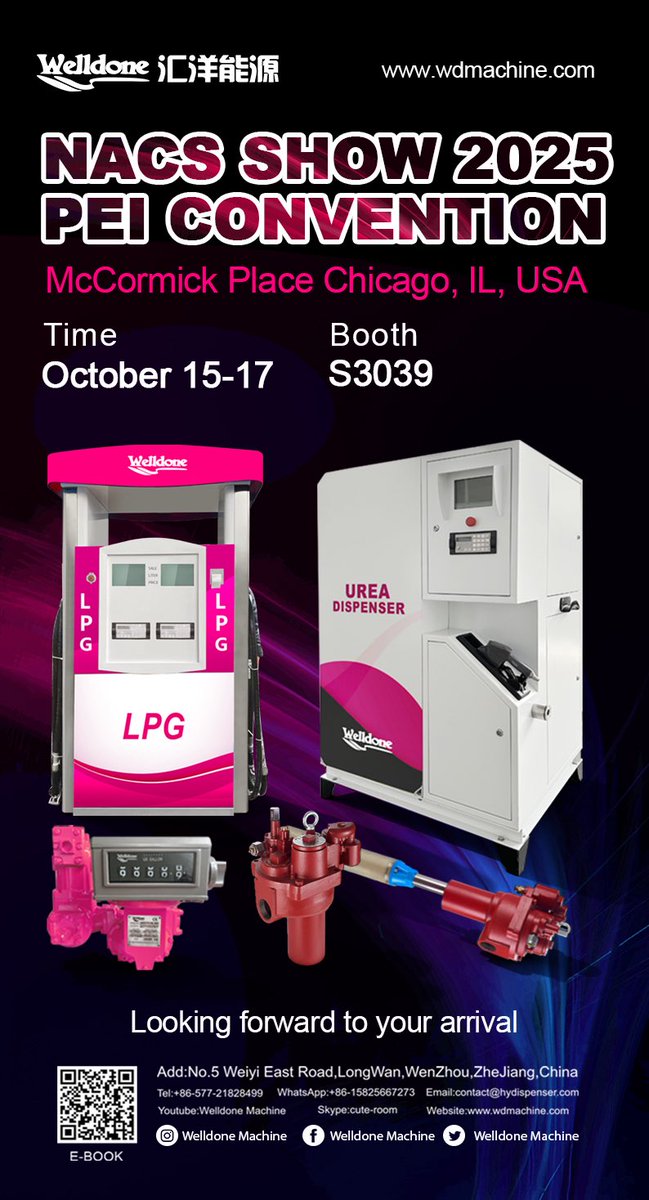 WelldoneMachine's tweet image. Waiting for see you in Chicago,USA from Oct.15-17!
#pei #nacsshow #nacs #convention #chicago #usa #exhibition #show