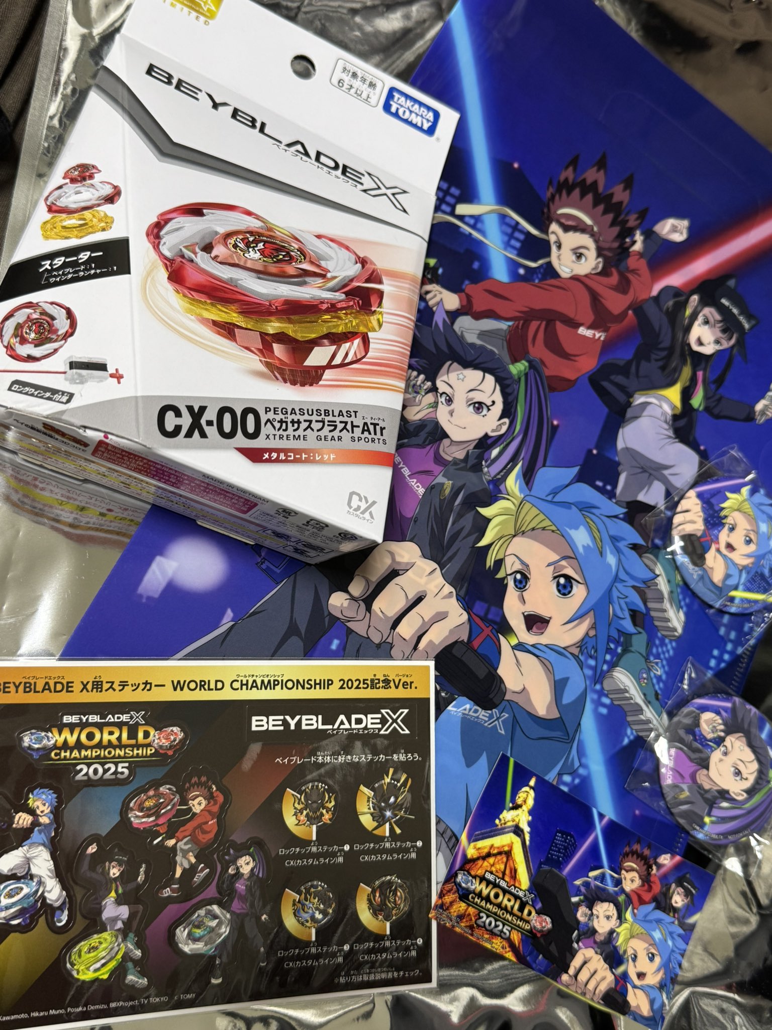 ペガサスブラスト レッドVer TOKYOタワーイベントステッカー他 佐藤龍