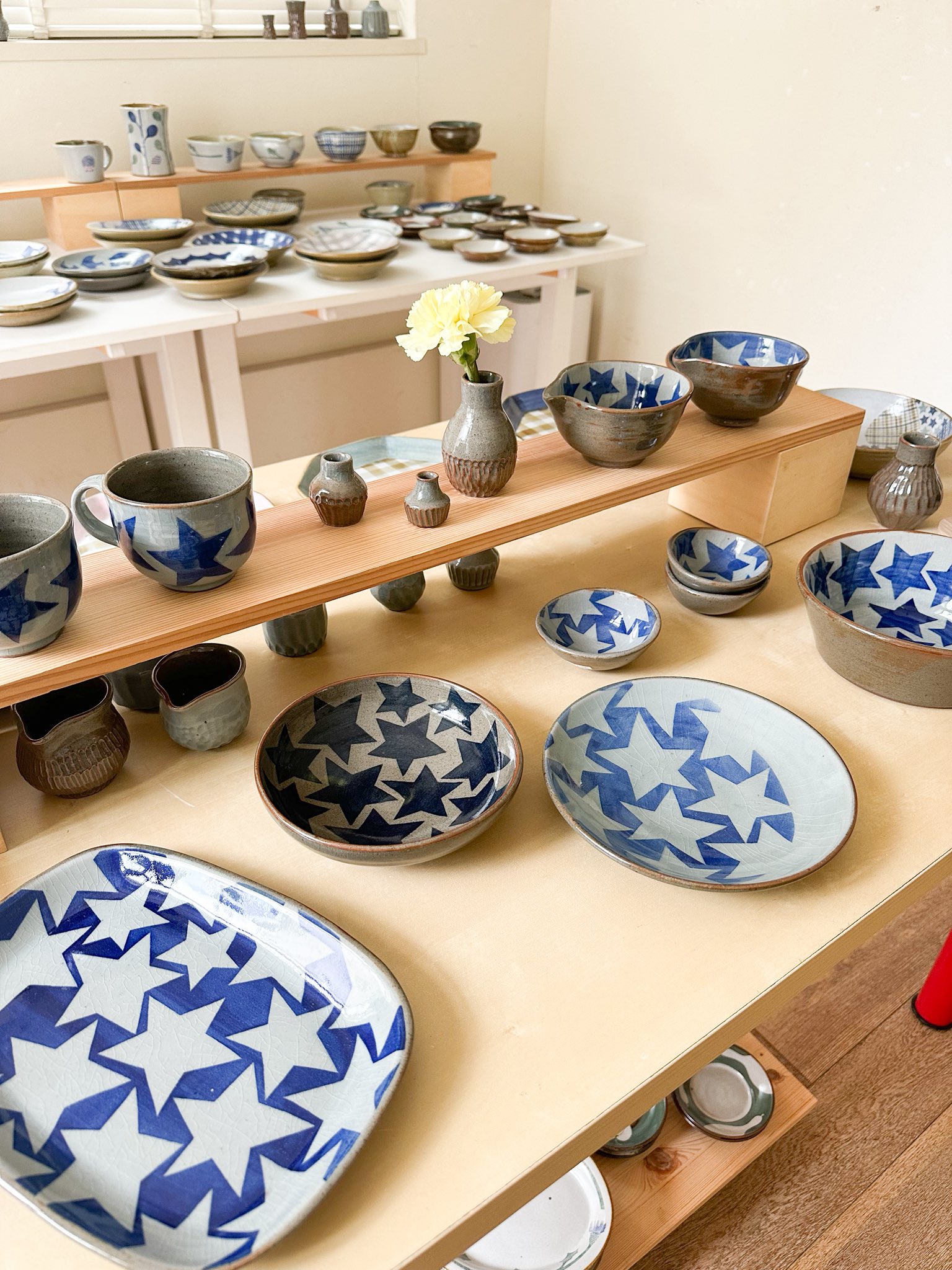 作家　デザイン　皿 作家 石川裕信 輪花8.5寸皿 白 – nokaze｜陶器、和食器、うつわ