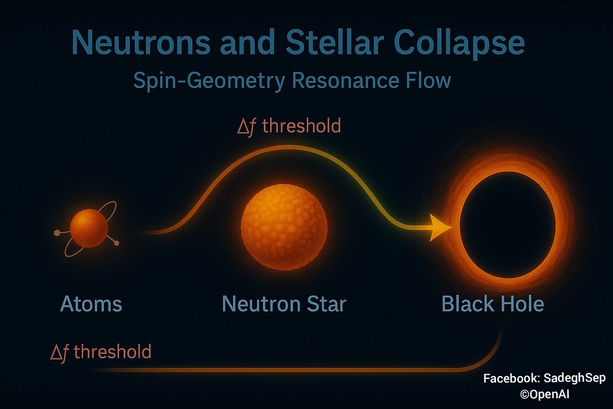 Sadeghsepehri's tweet image. Gravitational waves: foam oscillations revealed.
📄 zenodo.org/records/172216…

#USPFieldTheory #SpinGeometry #GravitationalWaves #BlackHoles