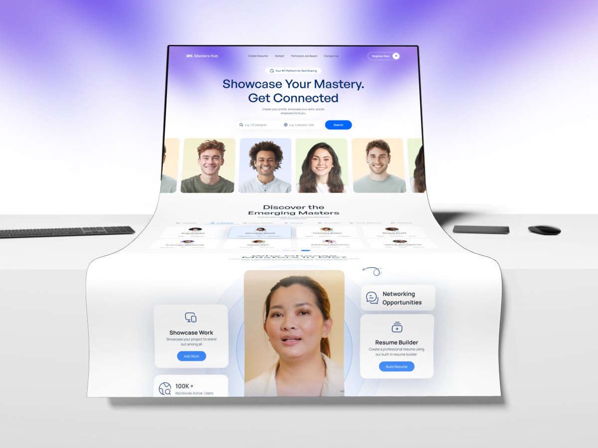 design_monks's tweet image. Edtech website mockup