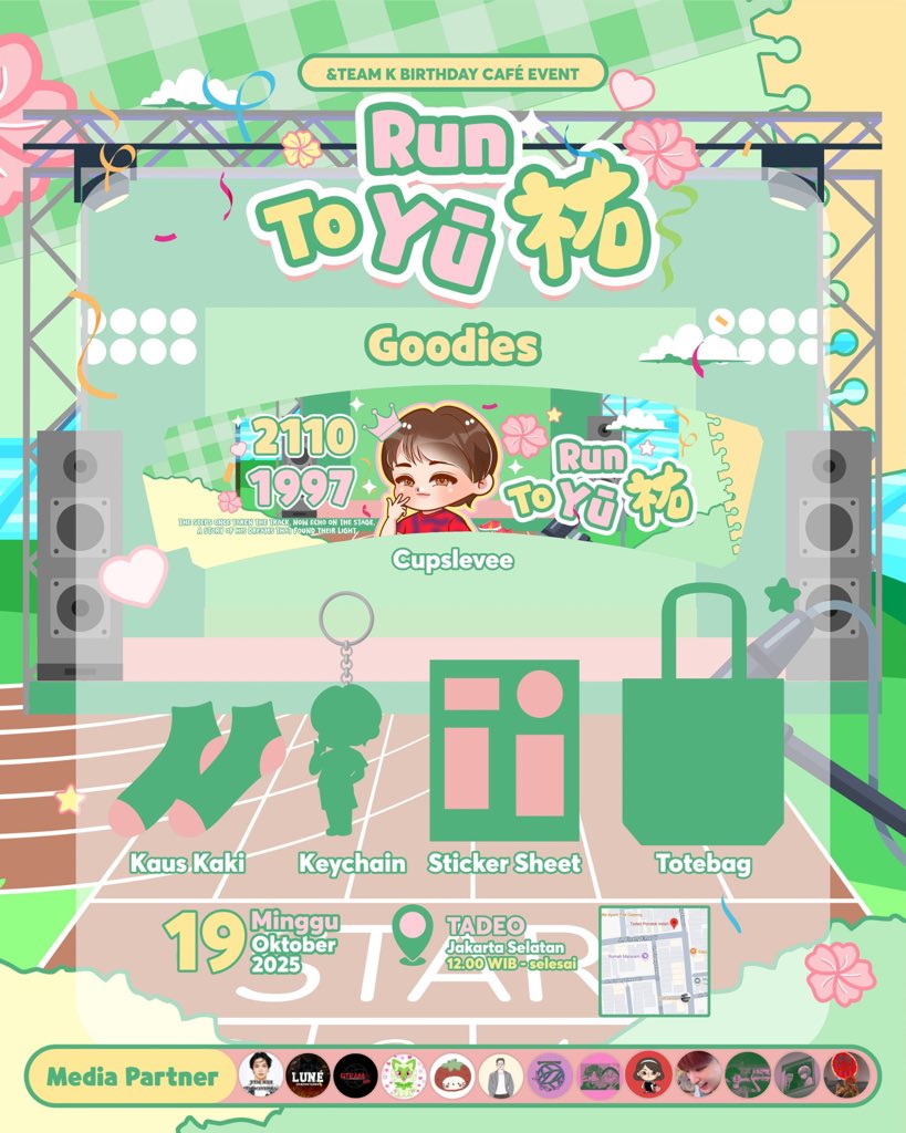 KTEAM_ID's tweet image. ꧁Run To Yū祐꧂

&amp;amp;TEAM K BIRTHDAY CAFÉ EVENT
by @malkistgreentea @ba__daa @k_ayumi_y @minyawkei 

Supported by @KTEAM_ID 

📍Tadeo, Jakarta Selatan
Details on poster!

Limited slots and RSVP only‼️
bit.ly/RSVPRunToYu

#Run_To_Yū_祐 
#HAPPY_K_DAY  
#andTEAM_K