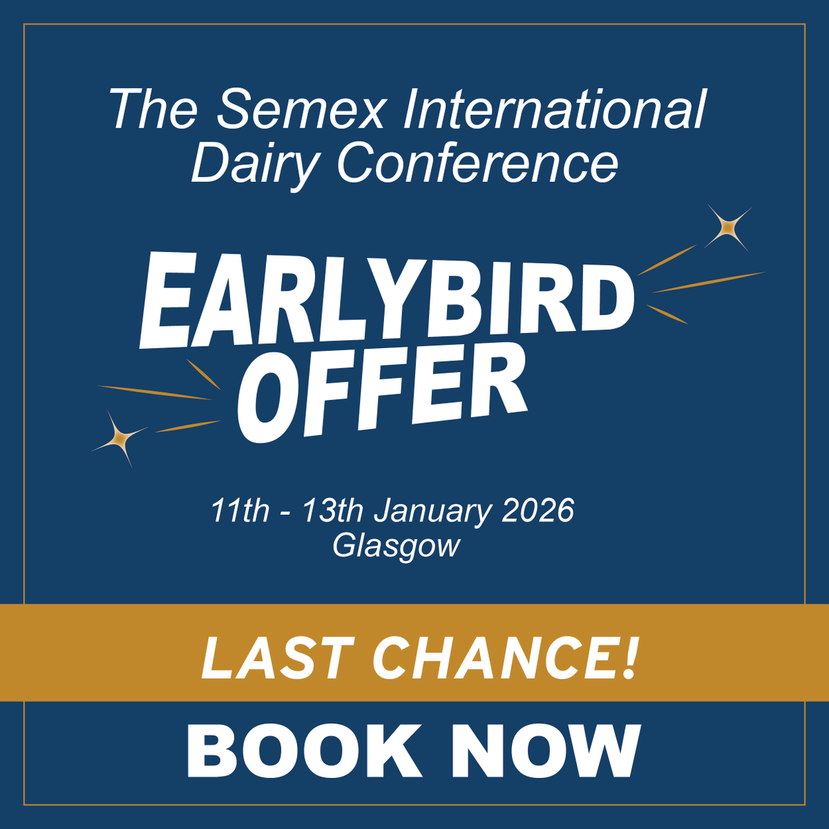Final call.. ⏰
Don't miss out on this limited time offer to secure your place at the 2026 Semex International Dairy Conference, bringing the industry together from the 11th-13th January 2026. Book now!
semex.formstack.com/forms/the_seme…
#Semexconf26