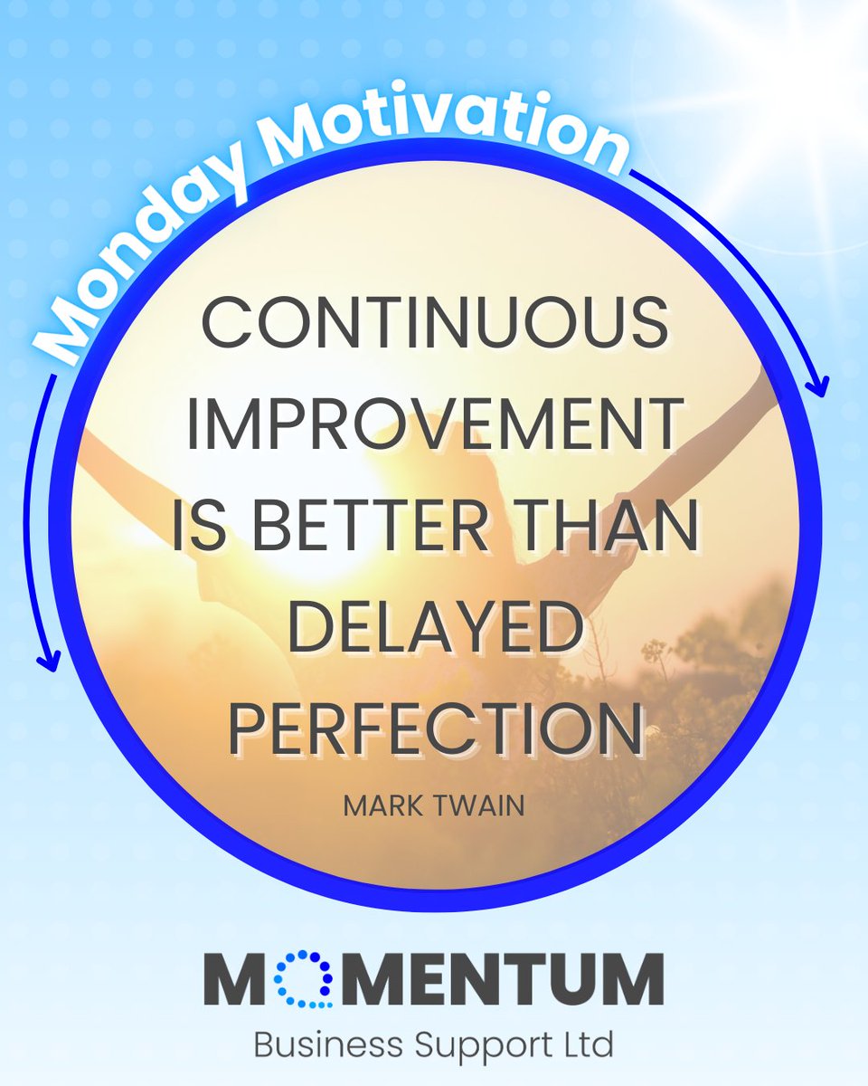 mbsmih's tweet image. Small, steady steps forward build momentum and confidence — waiting for everything to be “perfect” often means never starting at all.

This week, focus on progress, not perfection. 💪

#MotivationalMonday #ContinuousImprovement #WestSussex #SME #MOMENTUM