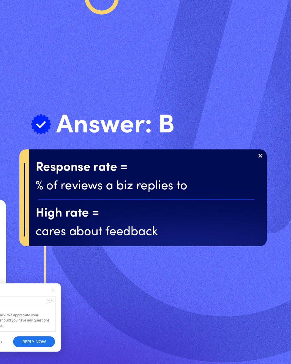 Do you know your response rate vs response time?  ⌛ ✅ 

This metric matters more than you think and shows that a business gives issues (or compliments) the attention they deserve.