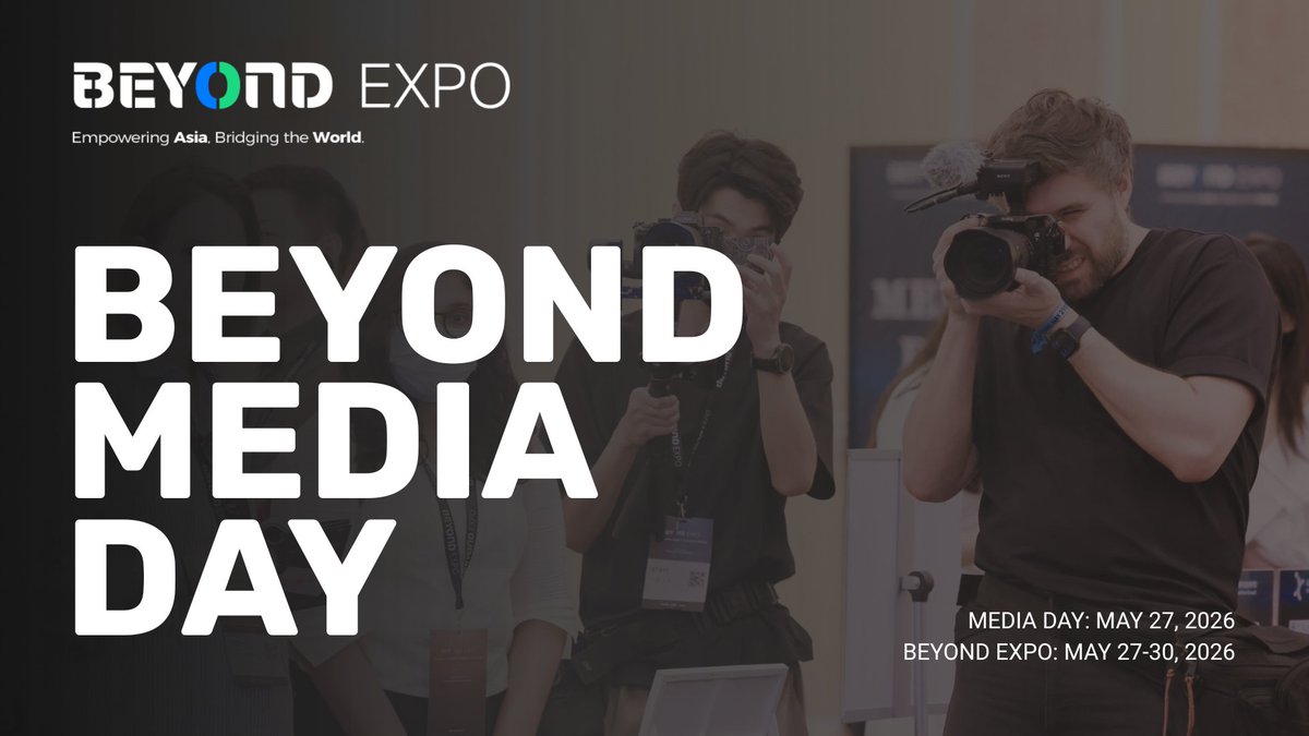 BEYOND Expo Media Day Is Coming Back in 2026: Reservation Now Opens to Exhibitors!

On May 27, 2026, over 200+ global media outlets will gather in Macao to spotlight the future of AI, robotics, consumer tech, and beyond.

🎤 Why join?
✔ Direct access to CNN, Bloomberg, Reuters &amp;