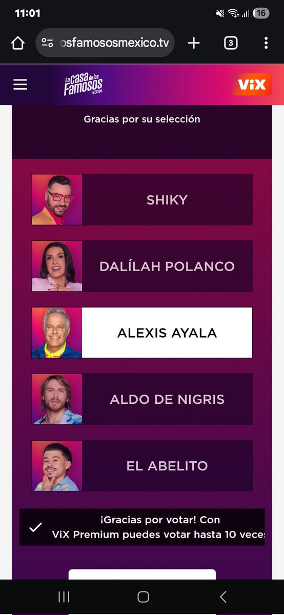 Y mar donde esta para votar por ella 
Que fraude es toda una decepción para el formato ya cambien de producción #LaCasaDeLosFamososMxً3